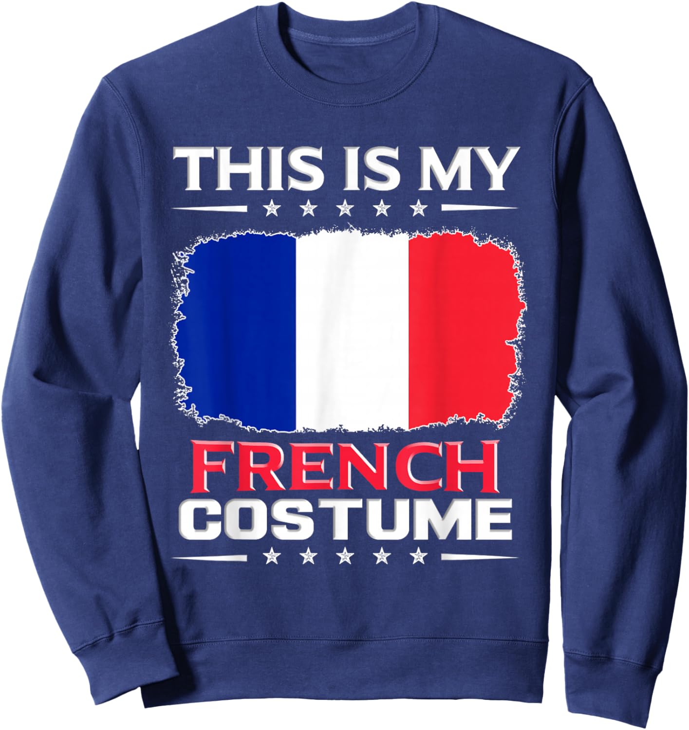 Das ist mein Französisches Kostüm France , black Sweatshirt - Sweatshirt | Navy