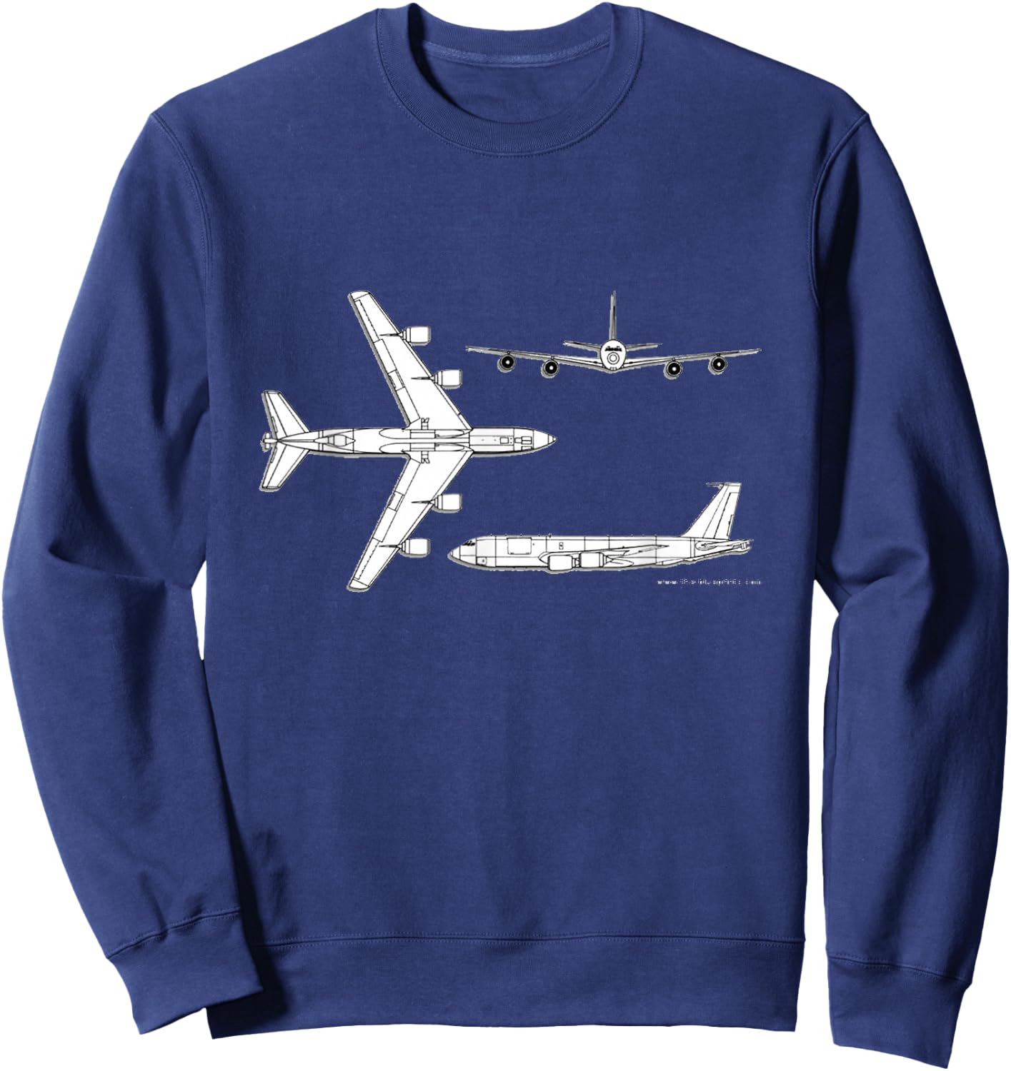 KC-135 Stratotanker Jet Military Aircraft Army Veteran Gift Sweatshirt - Sweatshirt | Navy