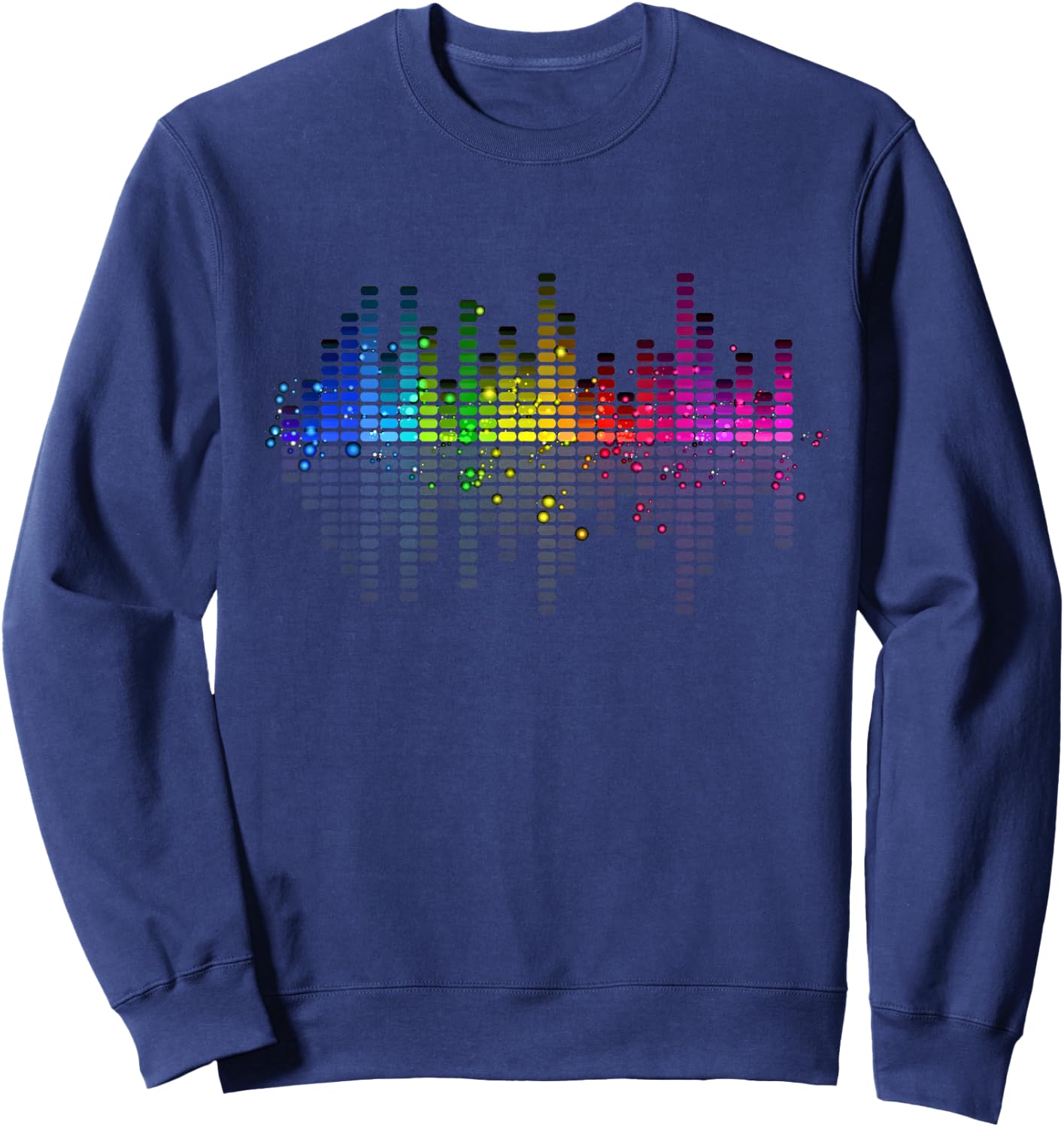 Cool Musical Equalizer Hi-Fi Stereo Music Lover Sweatshirt - Sweatshirt | Navy