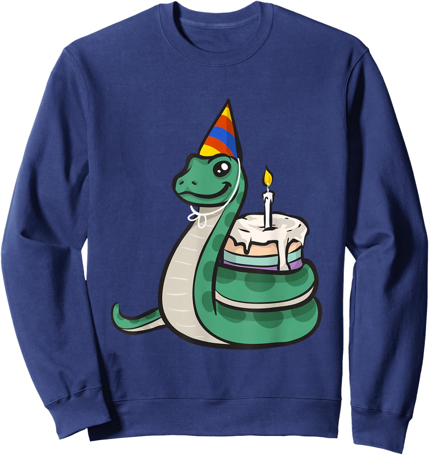 Kids Snake Birthday Snake Sweatshirt - Sweatshirt | Navy