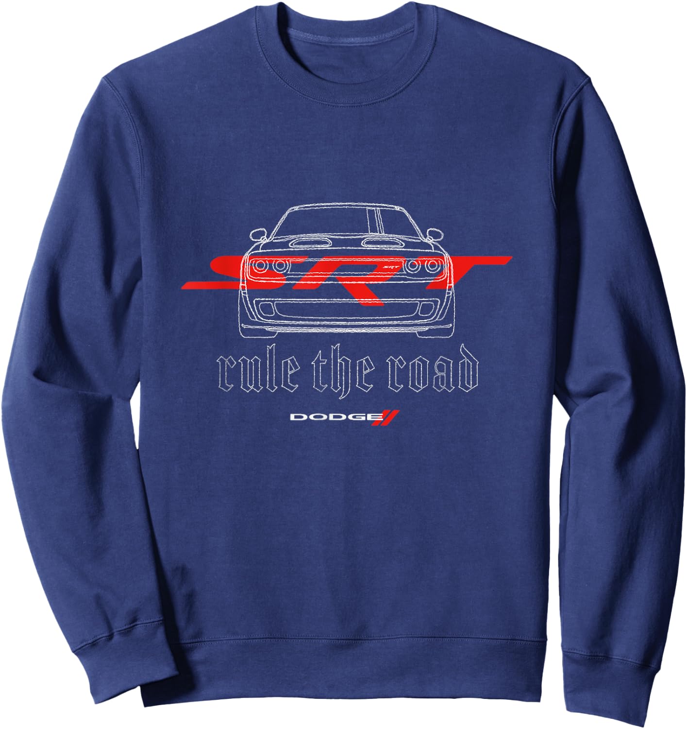 Dodge Rule the Road , black Sweatshirt - Sweatshirt | Navy