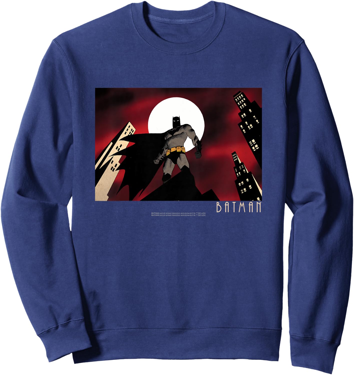 Kids Batman Red Sky Landscape Camiseta , Black, 2 Sweatshirt - Sweatshirt | Navy