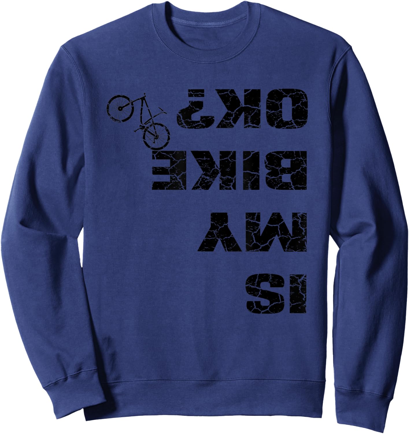 Is my bike fine? - Cycling Sweatshirt - Sweatshirt | Navy