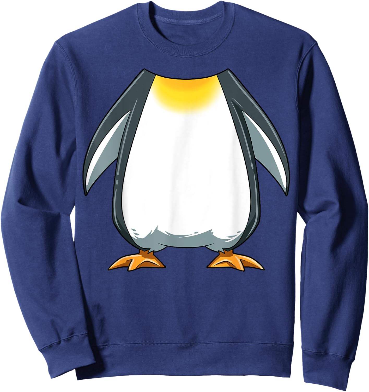 Funny Penguin Costume Penguin Body Headless Penguin Costume Sweatshirt - Sweatshirt | Navy