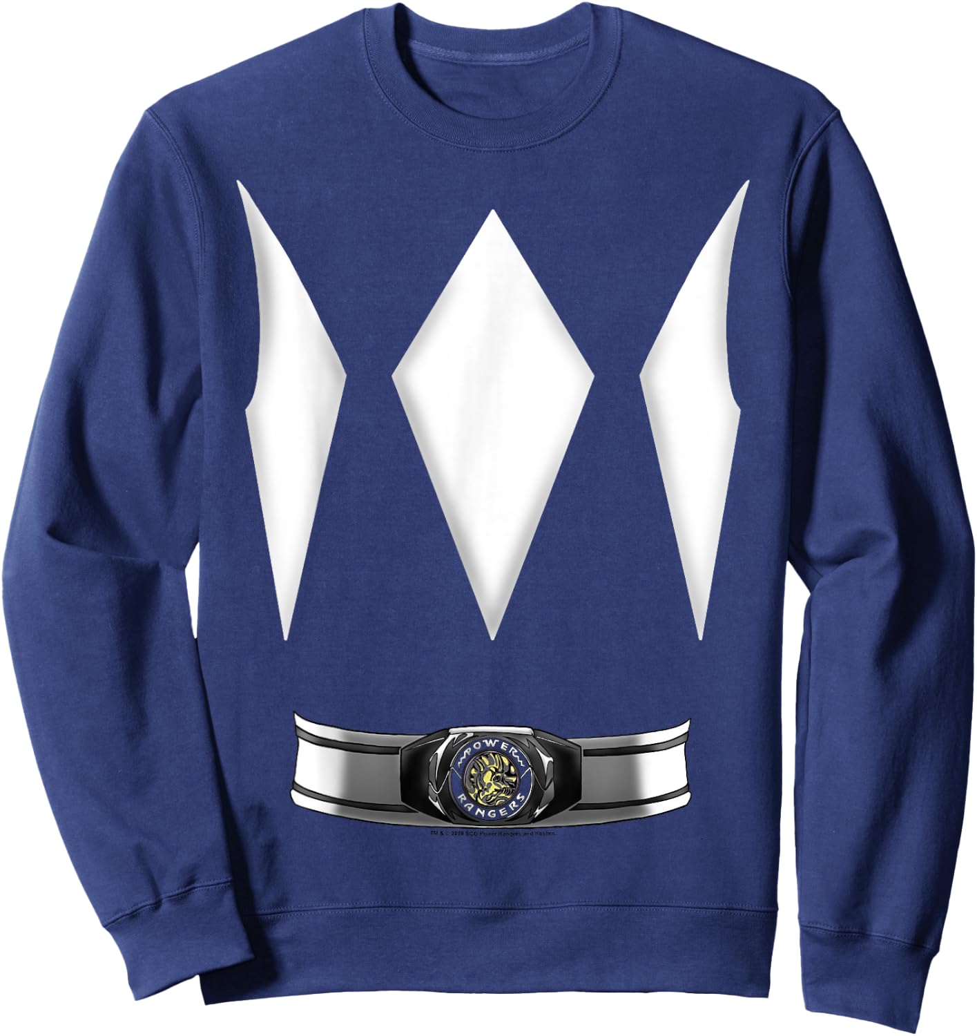 Power Rangers Halloween Blue Ranger Costume Sweatshirt - Sweatshirt | Navy