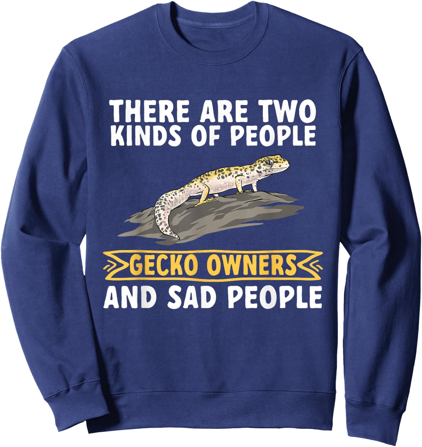 Leopard Gecko Reptile Pet Gecko Leopard Gecko Sweatshirt - Sweatshirt | Navy