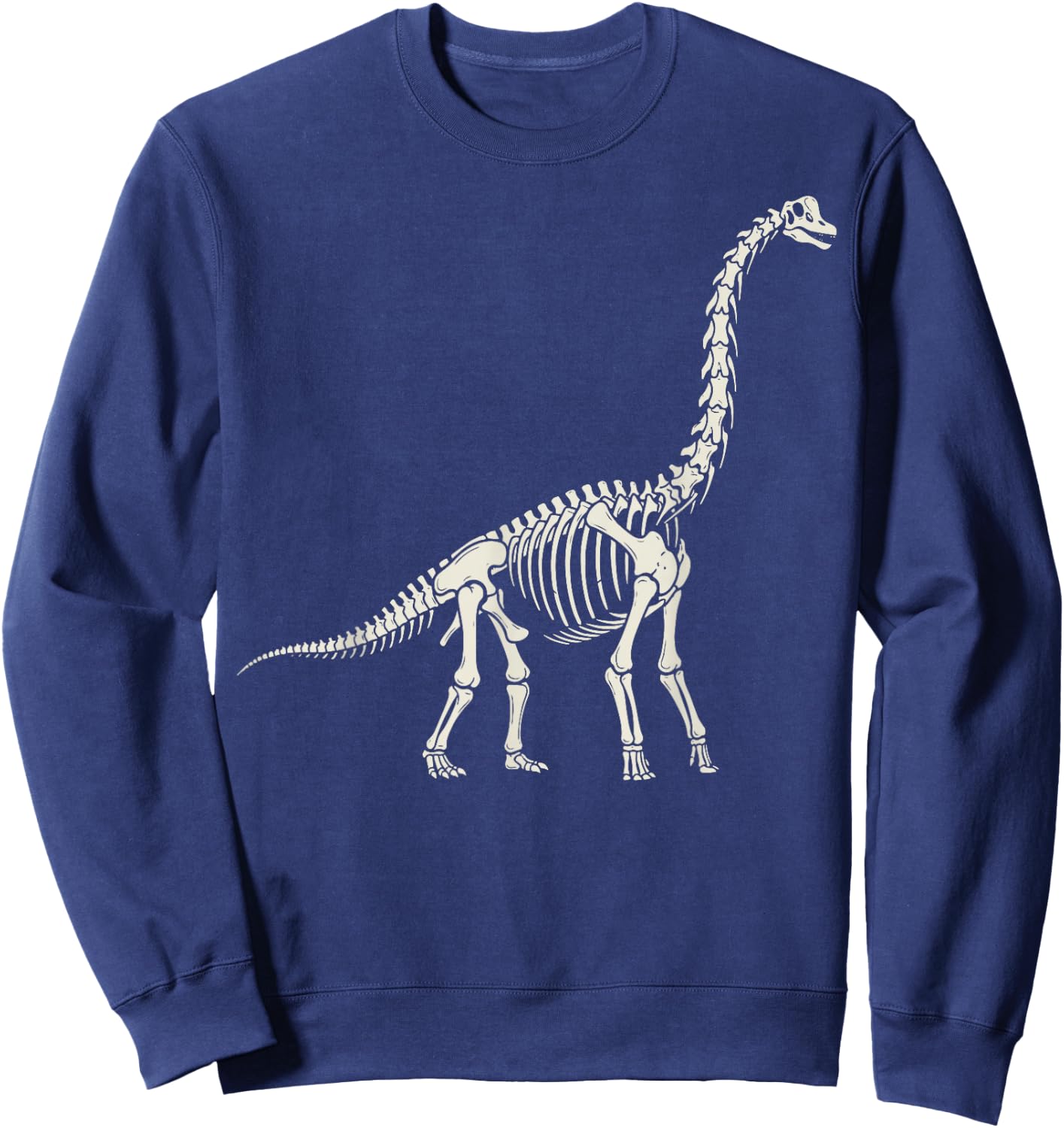 Brachiosaurus Skeleton Bones Museum Sweatshirt - Sweatshirt | Navy