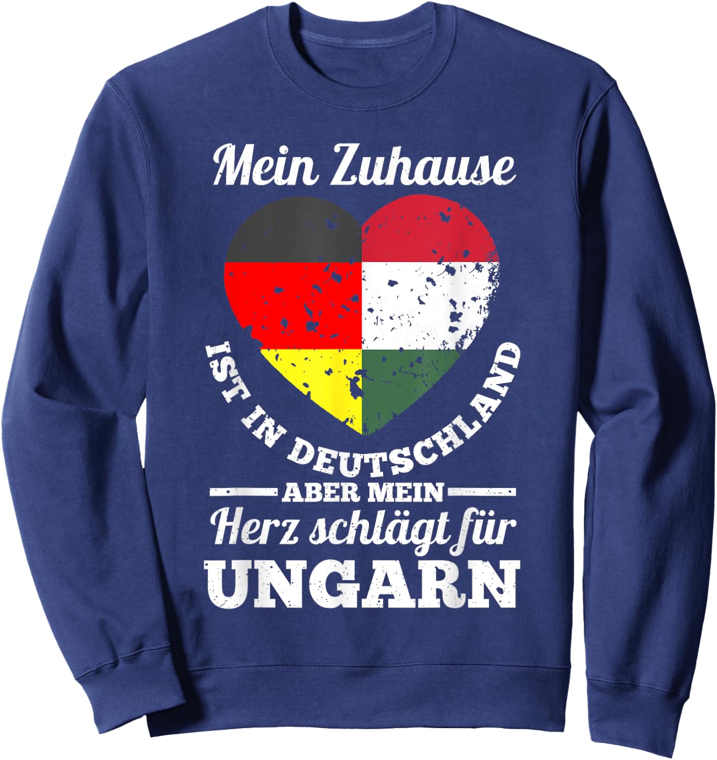 Magyaren Deutschland Ungarn Sweatshirt - Sweatshirt | Navy
