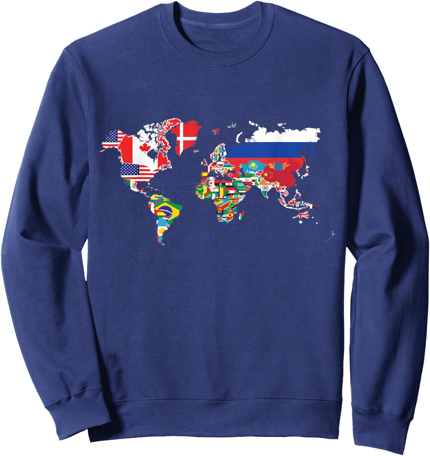 Alle Länder Flaggen der Welt 287 Flag International Sweatshirt - Sweatshirt | Navy