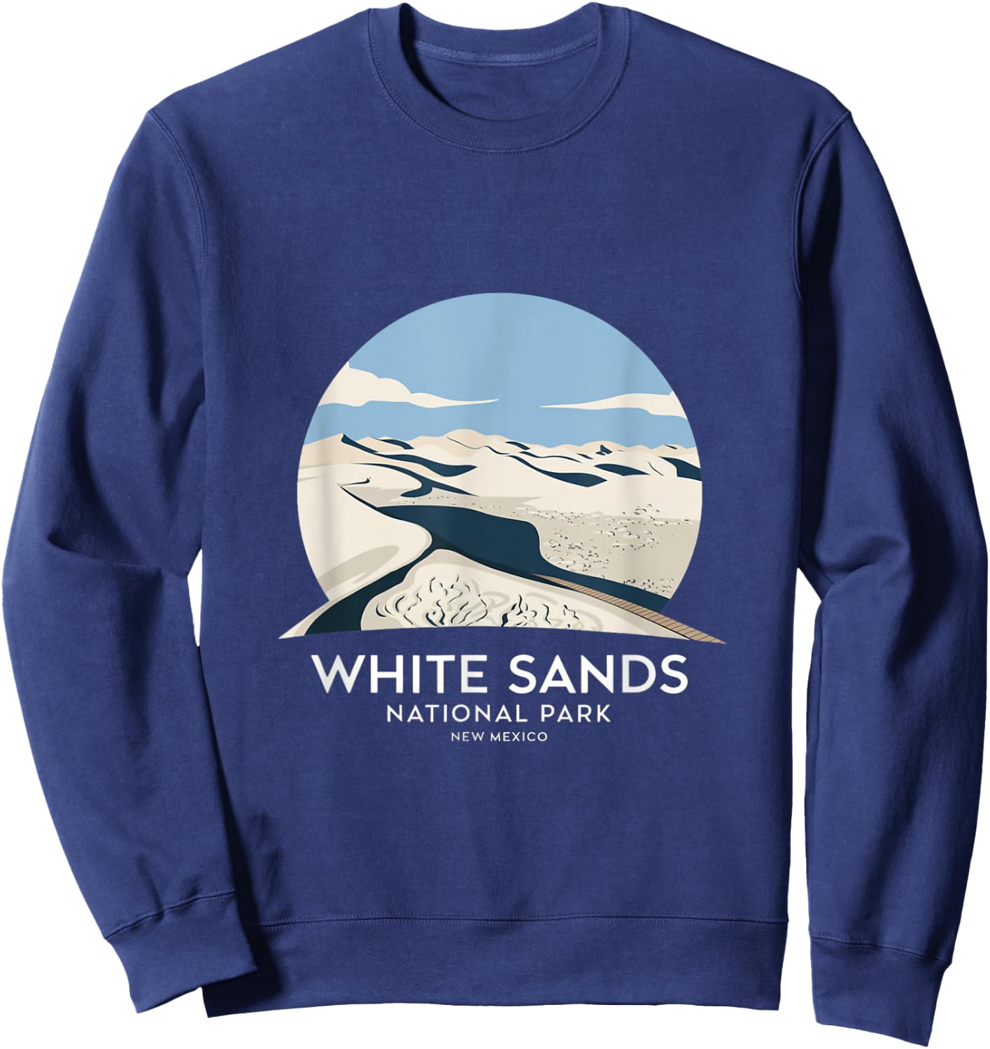 White Sands National Park New Mexico Sweatshirt - Sweatshirt | Navy