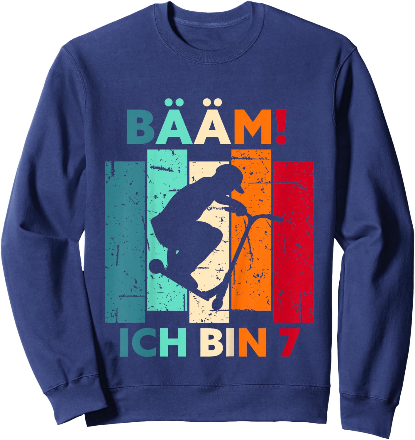 Bääm! Ich bin 7 Geburtstag Sieben Jahre Junge Mädchen 7. Sweatshirt - Sweatshirt | Navy