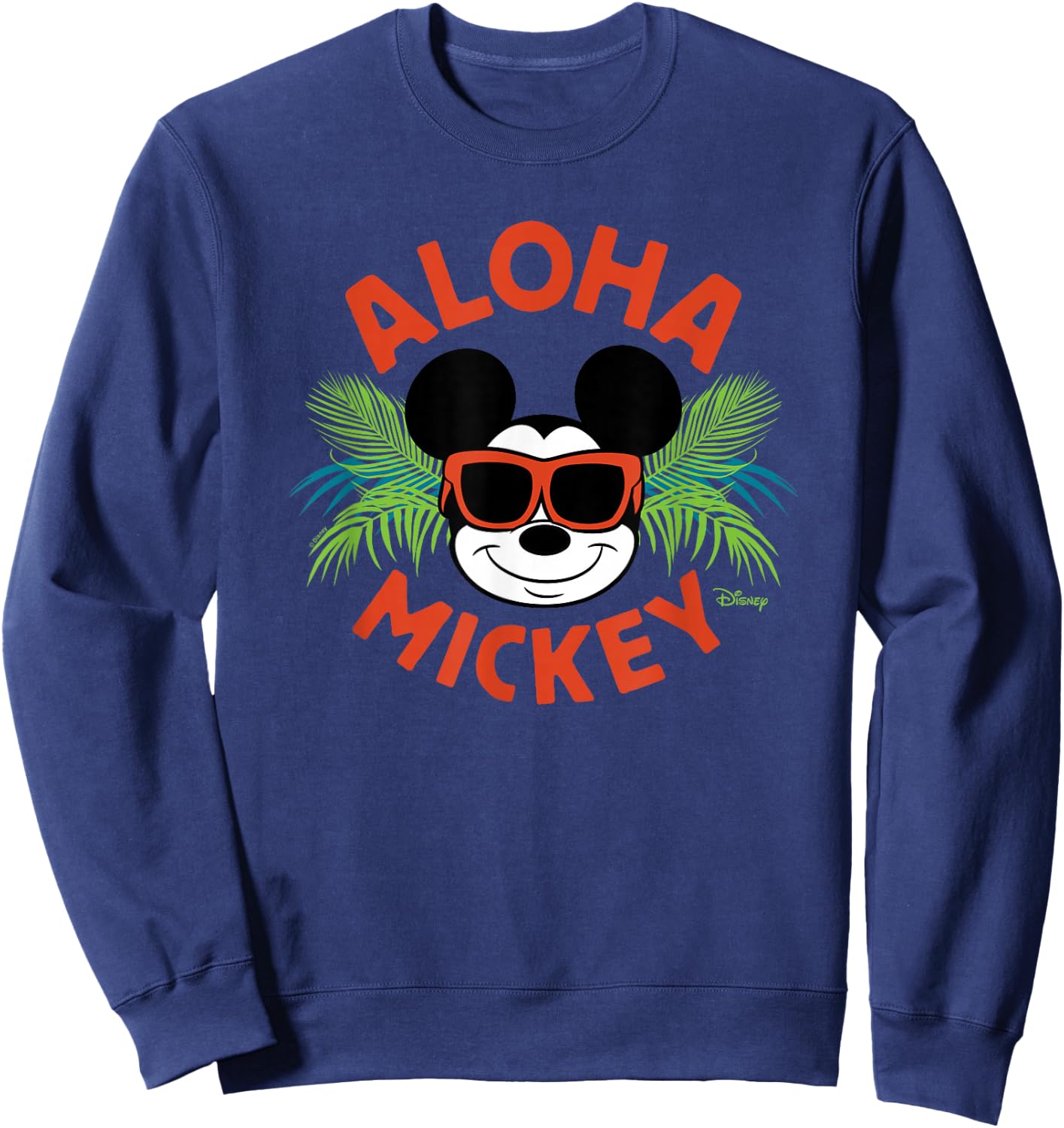 Mickey Mouse - Aloha Mickey Sweatshirt - Sweatshirt | Navy