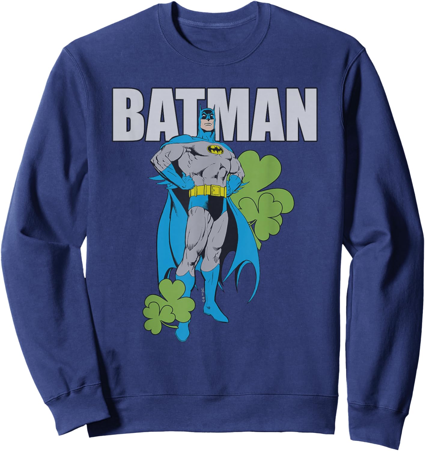 Batman St Patrick's Day Who Needs Luck Sweatshirt - Sweatshirt | Navy