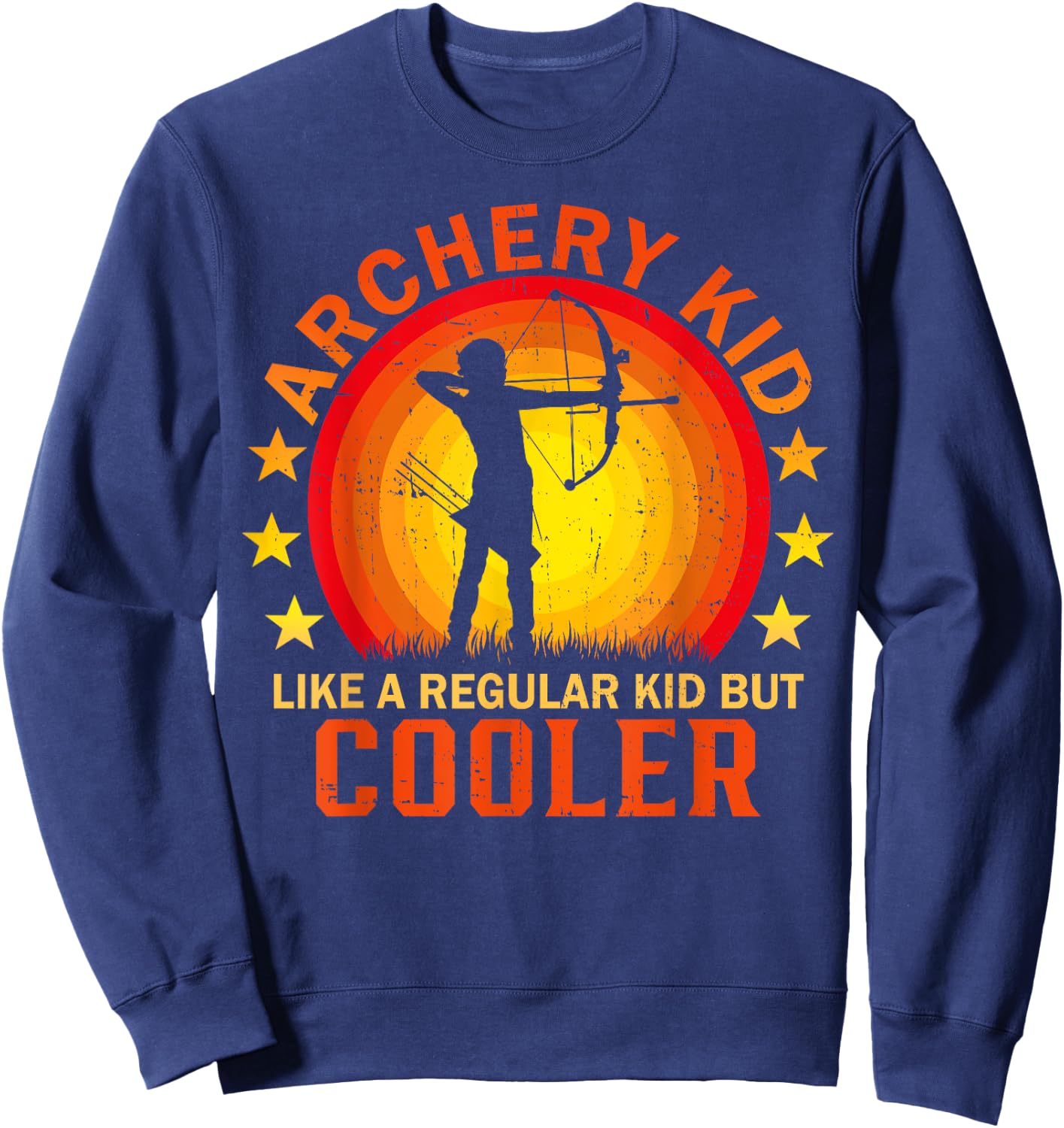 Archery Kid for Bow Hunting Kid Archer Youth Archery Sweatshirt - Sweatshirt | Navy