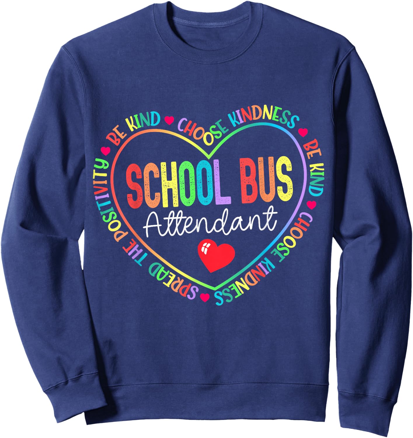School Bus Attendant Squad Back-to-School Matching Group Sweatshirt - Sweatshirt | Navy