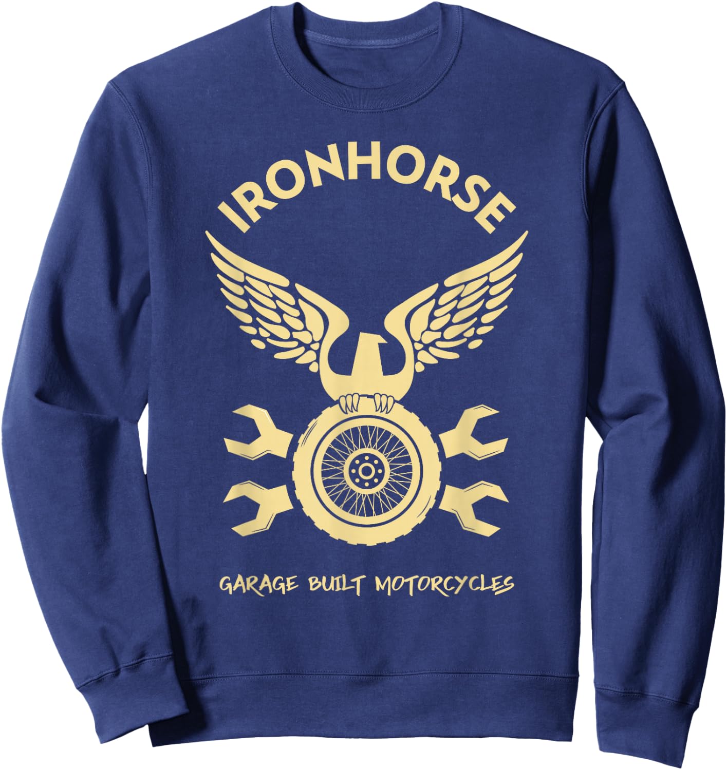 Graphic Motorcycle Men Shirt Rider Gift Apparel Sweatshirt - Sweatshirt | Navy