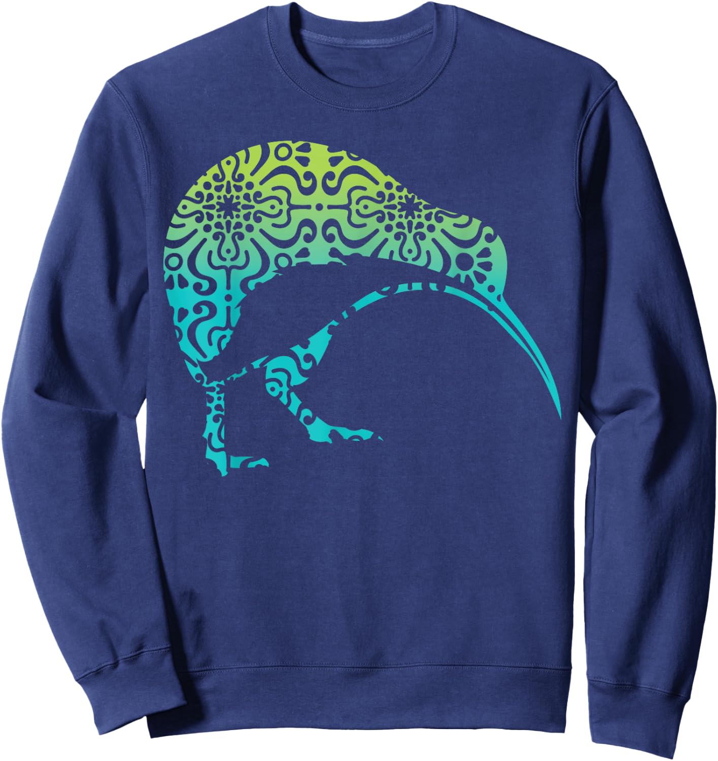 Maori Kiwi Tribal Aboriginal New Zealand Bird Art Vintage Sweatshirt - Sweatshirt | Navy