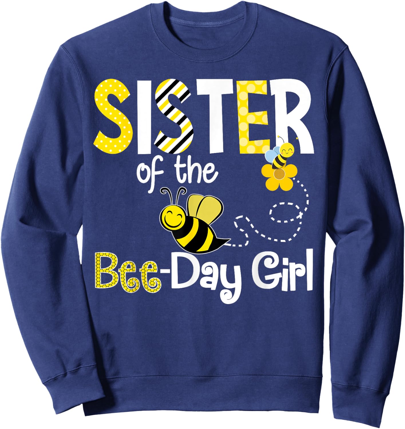 Bee Birthday Matching Shirt Hive Party Theme Sweatshirt - Sweatshirt | Navy