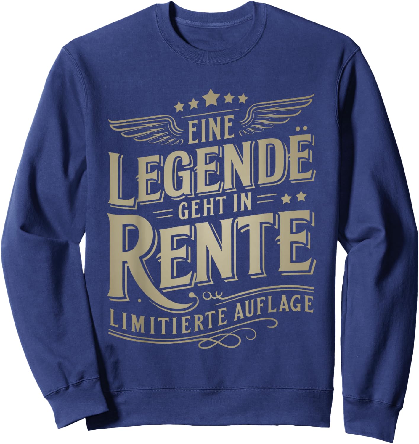 with Legendary Pensioners Sayings Sweatshirt - Sweatshirt | Navy