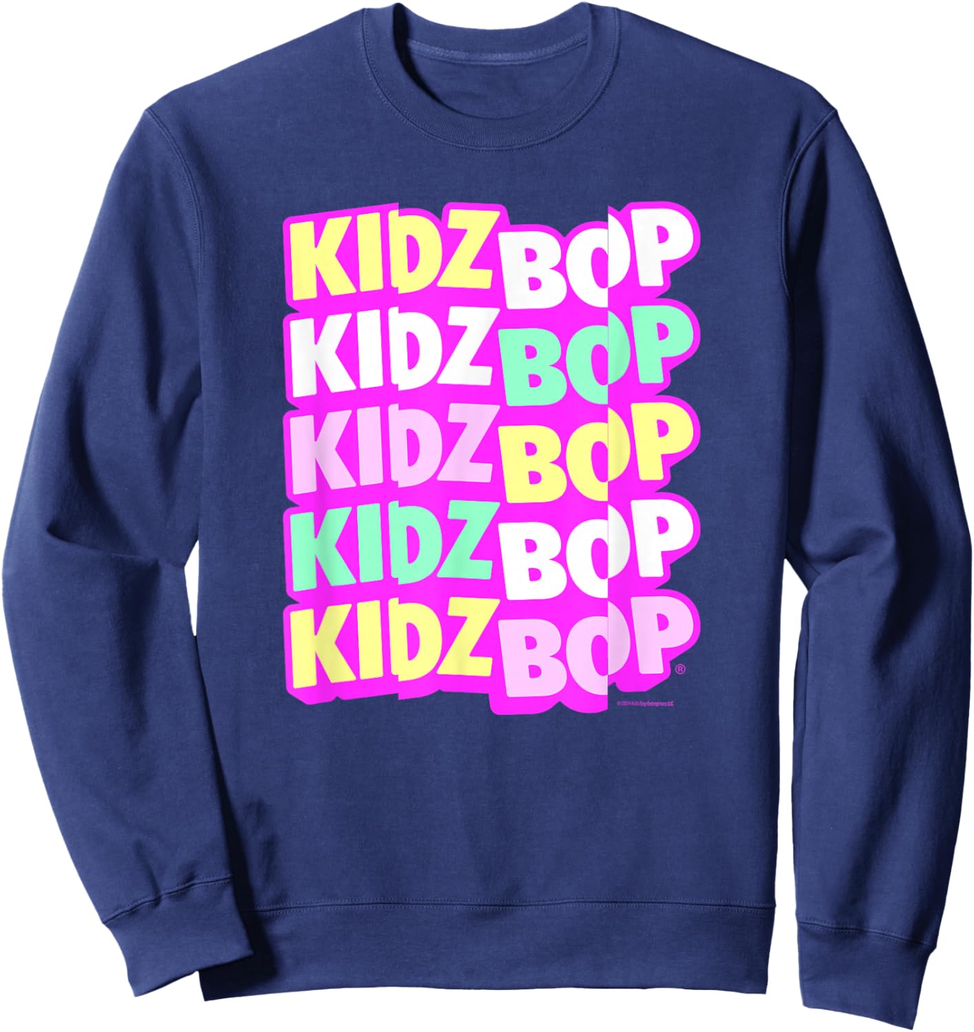 KIDZ BOP Merch – Pastel KIDZ BOP Logo Sweatshirt - Sweatshirt | Navy