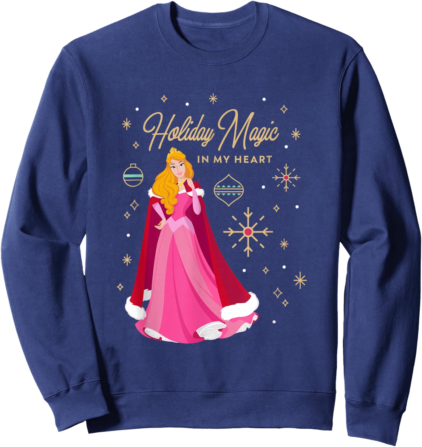Disney Princess Aurora Holiday Magic in My Heart Sweatshirt - Sweatshirt | Navy