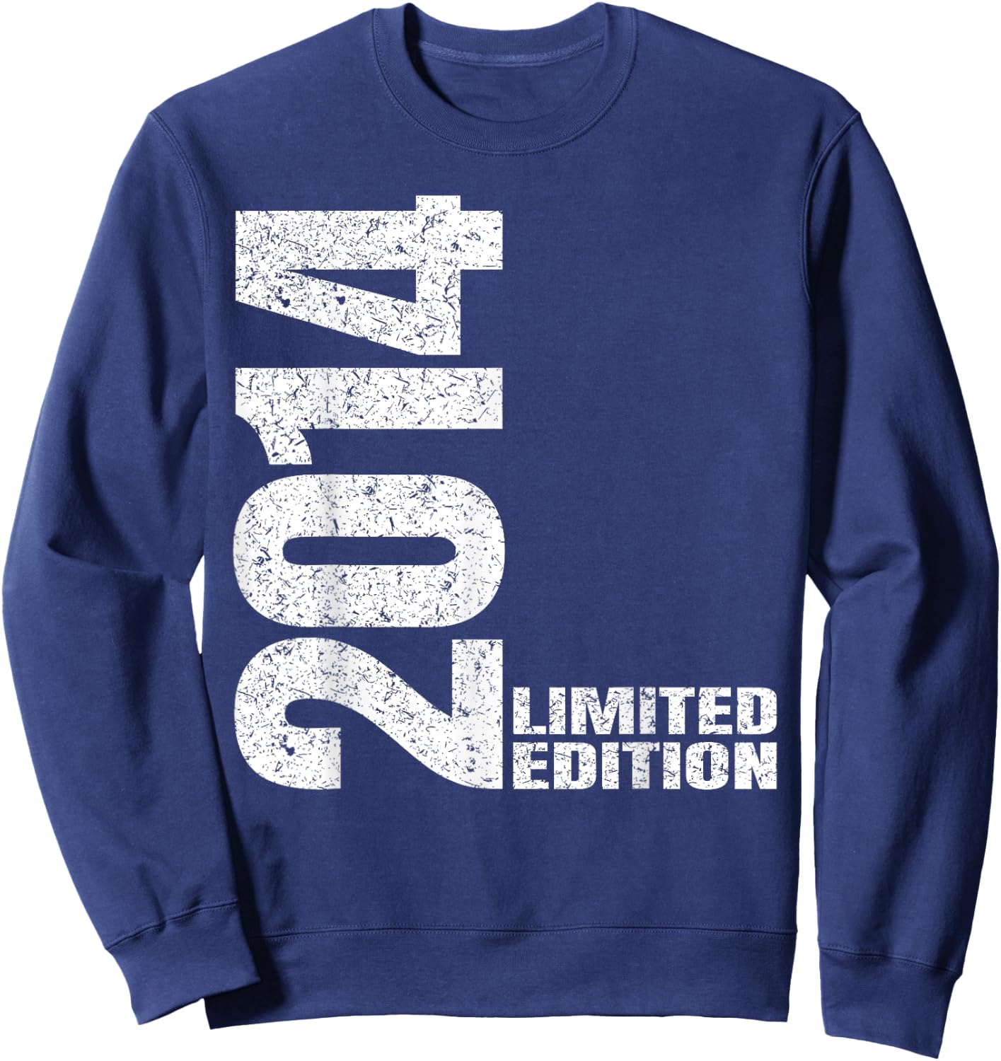 Vintage 2014 Limited Edition Classic 2014 Men Women Birthday , Black, S Sweatshirt - Sweatshirt | Navy