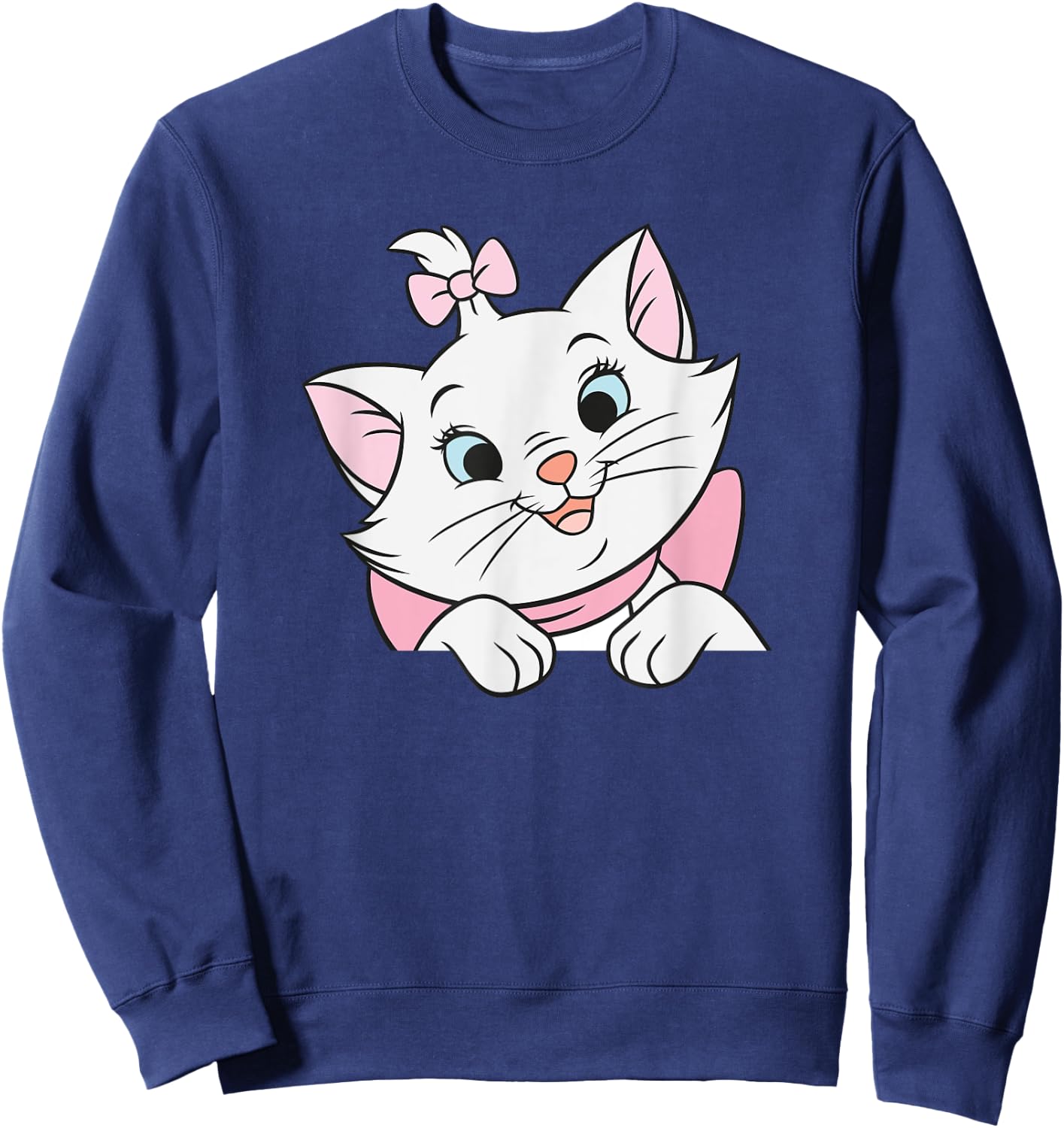 Aristocats Marie Cat Looks Cute , Black, S Sweatshirt - Sweatshirt | Navy
