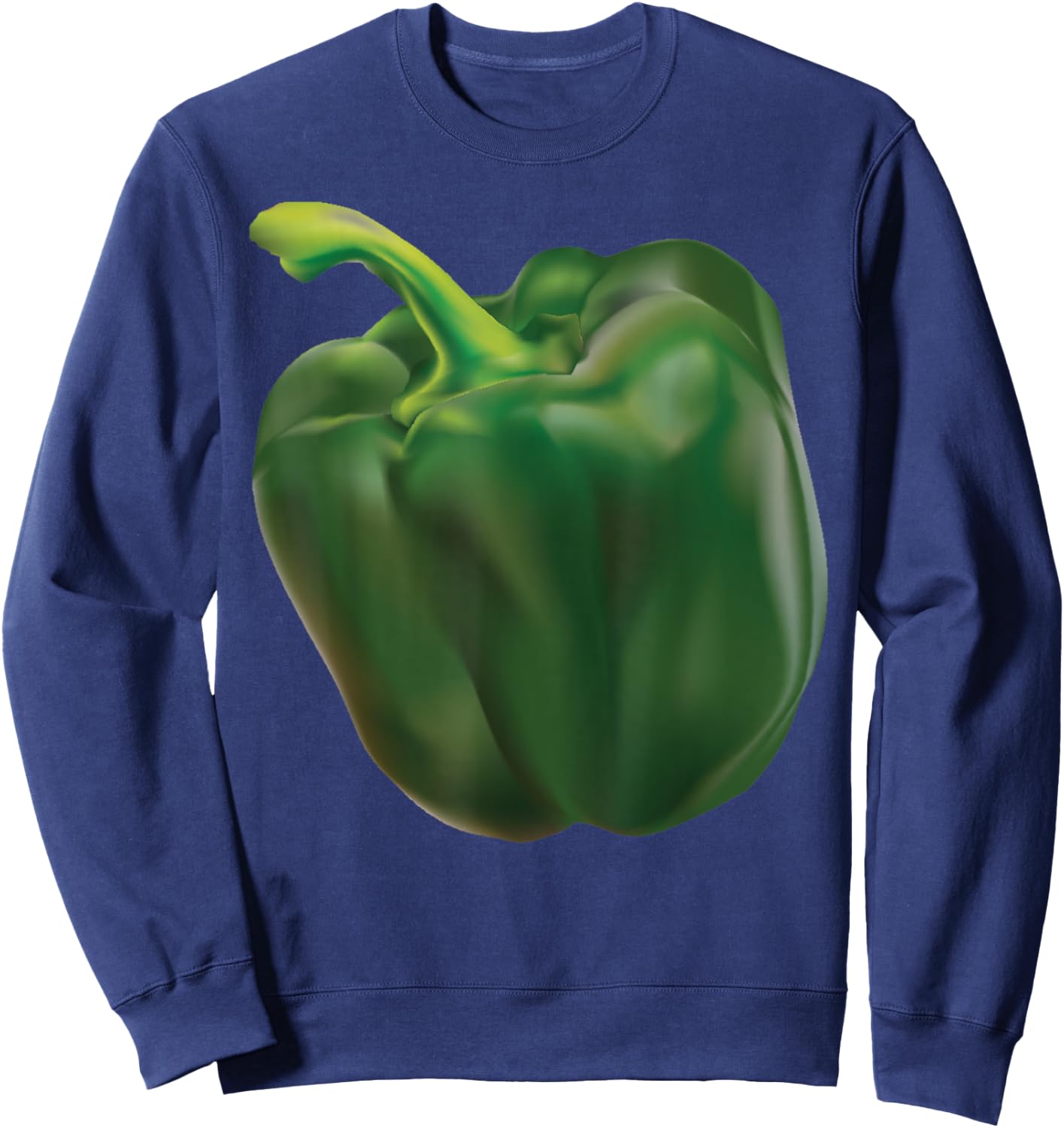 Green Bell Pepper Halloween Costume Veggie Salad Sweatshirt - Sweatshirt | Navy