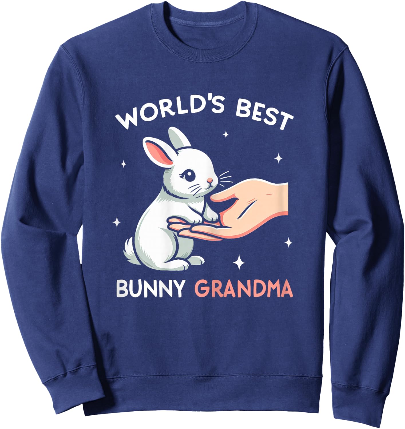 World´s Best Bunny Grandma Rabbit Love Easter Girls Sweatshirt - Sweatshirt | Navy