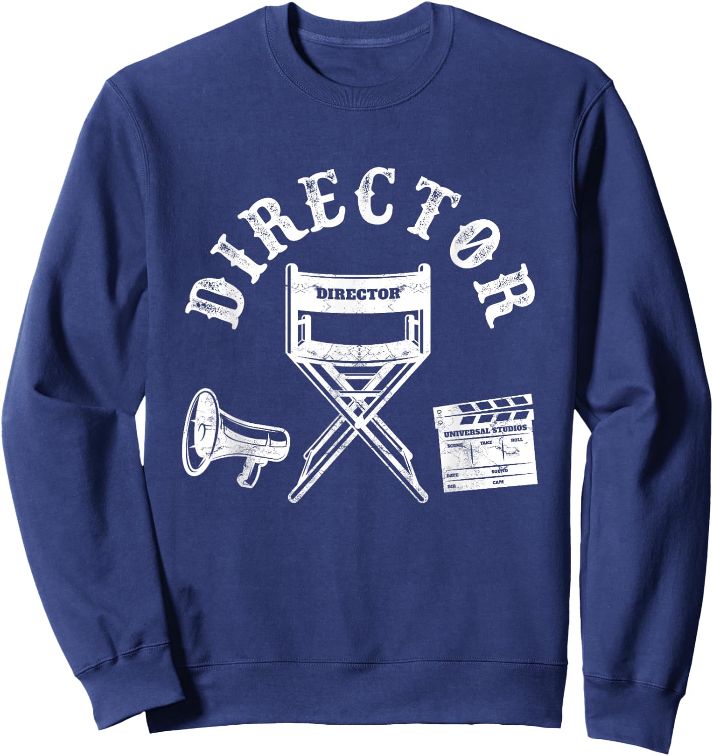 Movie Director Chair and Movie Director Funny , Black, S Sweatshirt - Sweatshirt | Navy