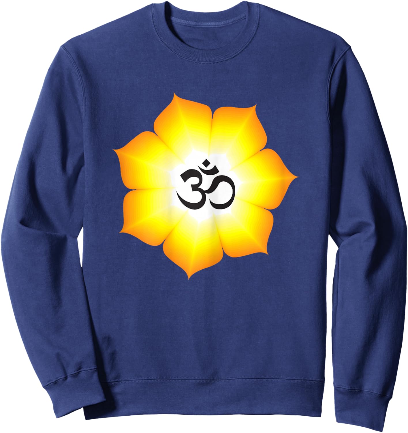 OM White Yoga Sweatshirt - Sweatshirt | Navy