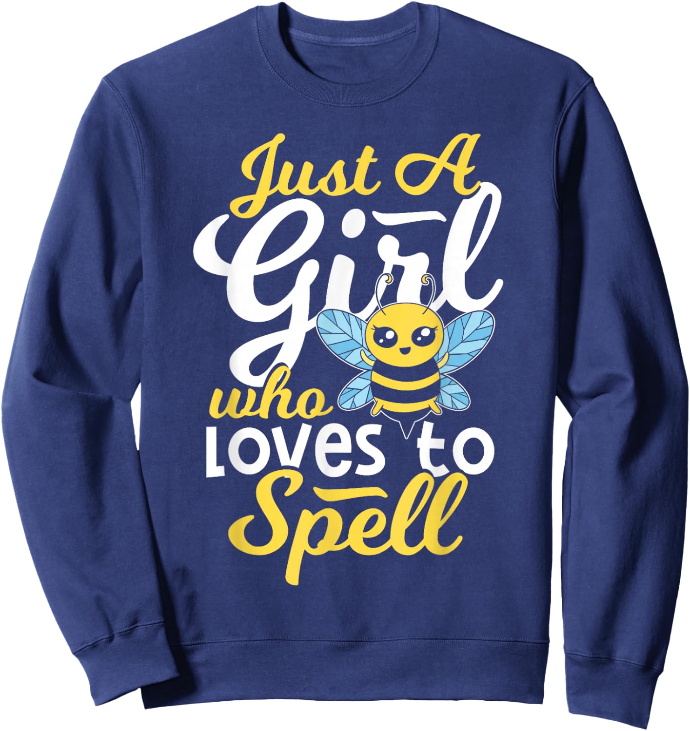 Spelling Bee Comeptition Winner - Girl Spelling Bee Sweatshirt - Sweatshirt | Navy