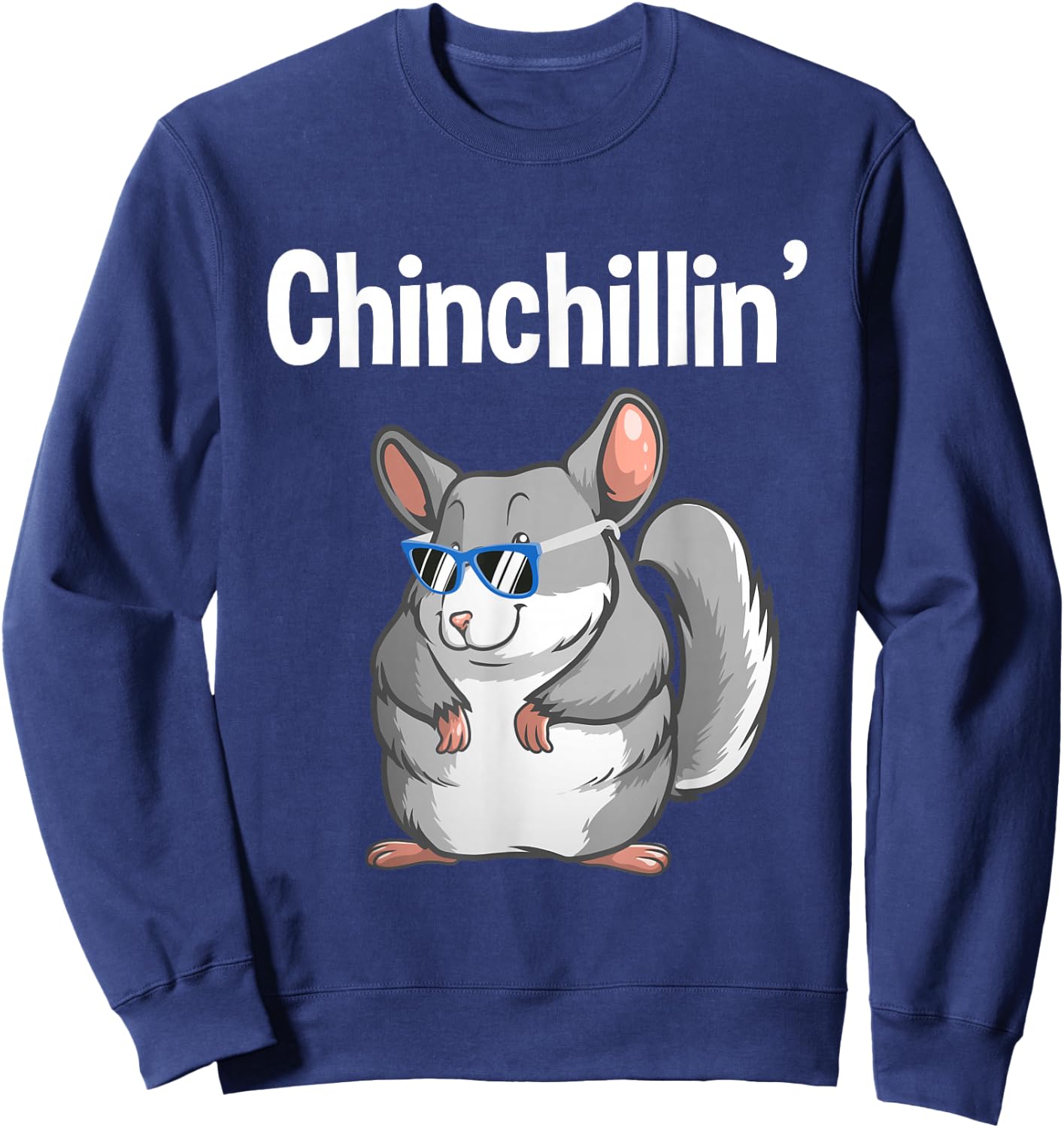 Funny Chinchilla Women Rat Squirrel Koala Zoo Animal Sweatshirt - Sweatshirt | Navy