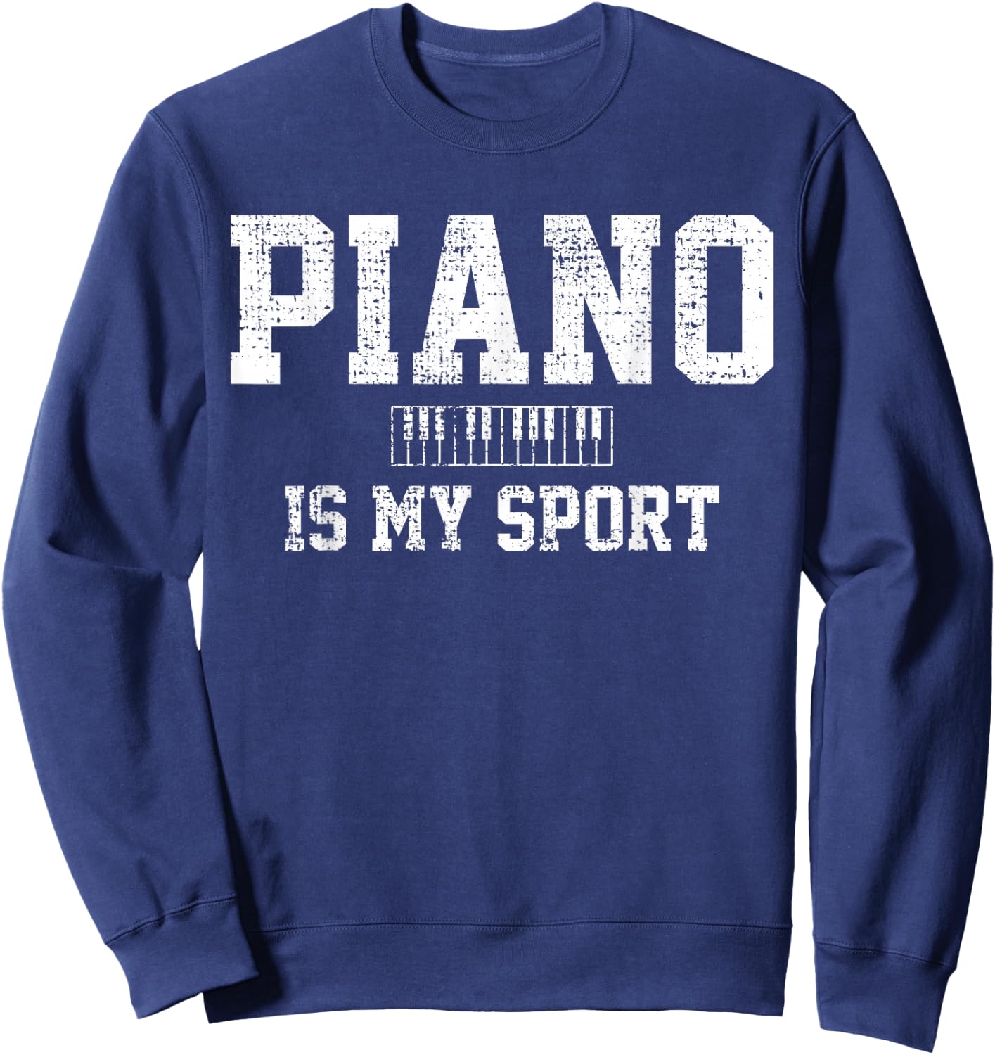 Piano Music Keyboard Musical Instrument Sweatshirt - Sweatshirt | Navy