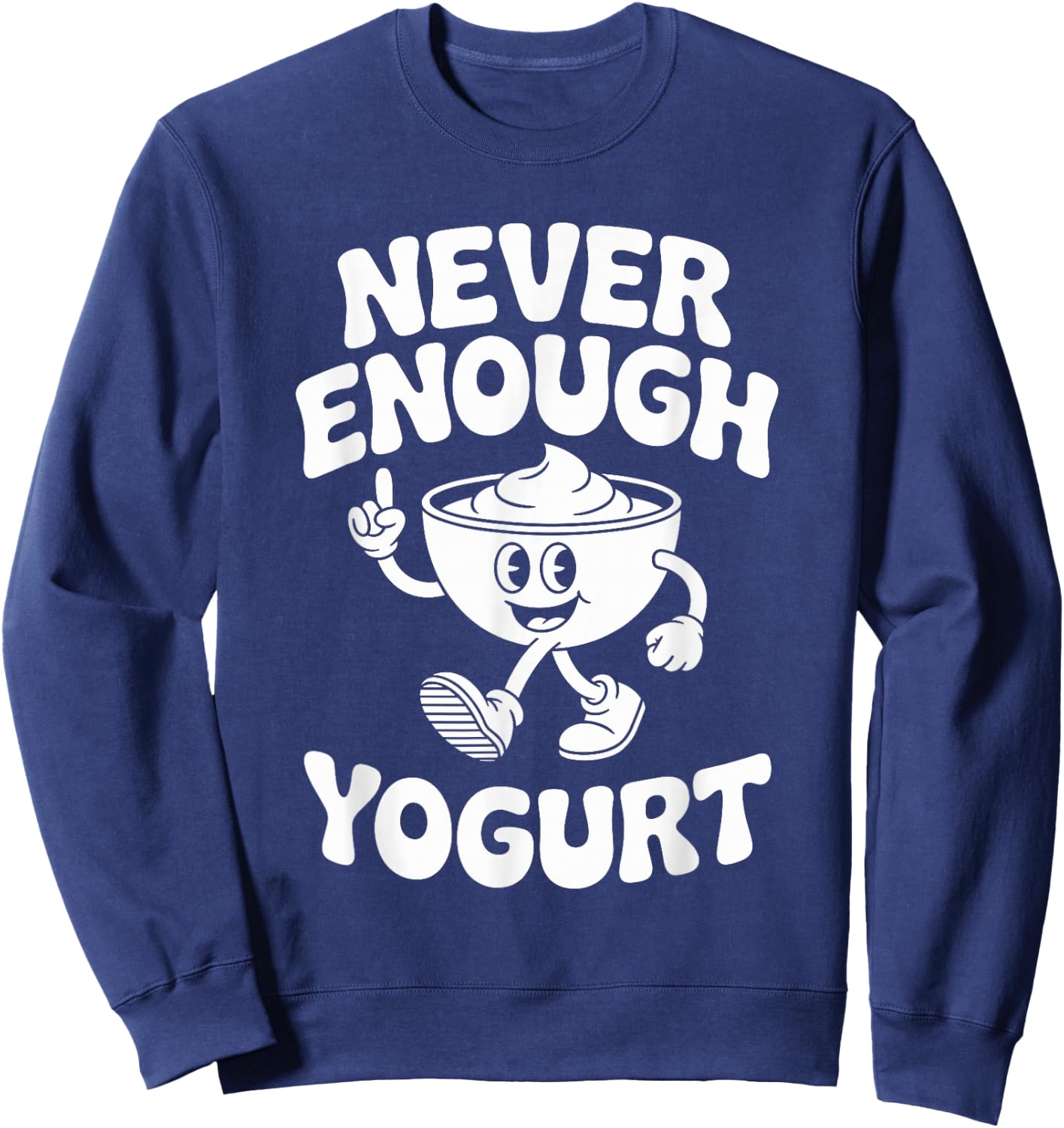 Funny Yogurt Retro Sweatshirt - Sweatshirt | Navy
