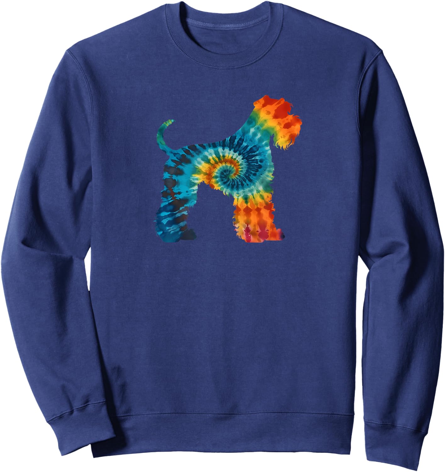 Kerry Blue Terrier Hund Retro Design Sweatshirt - Sweatshirt | Navy