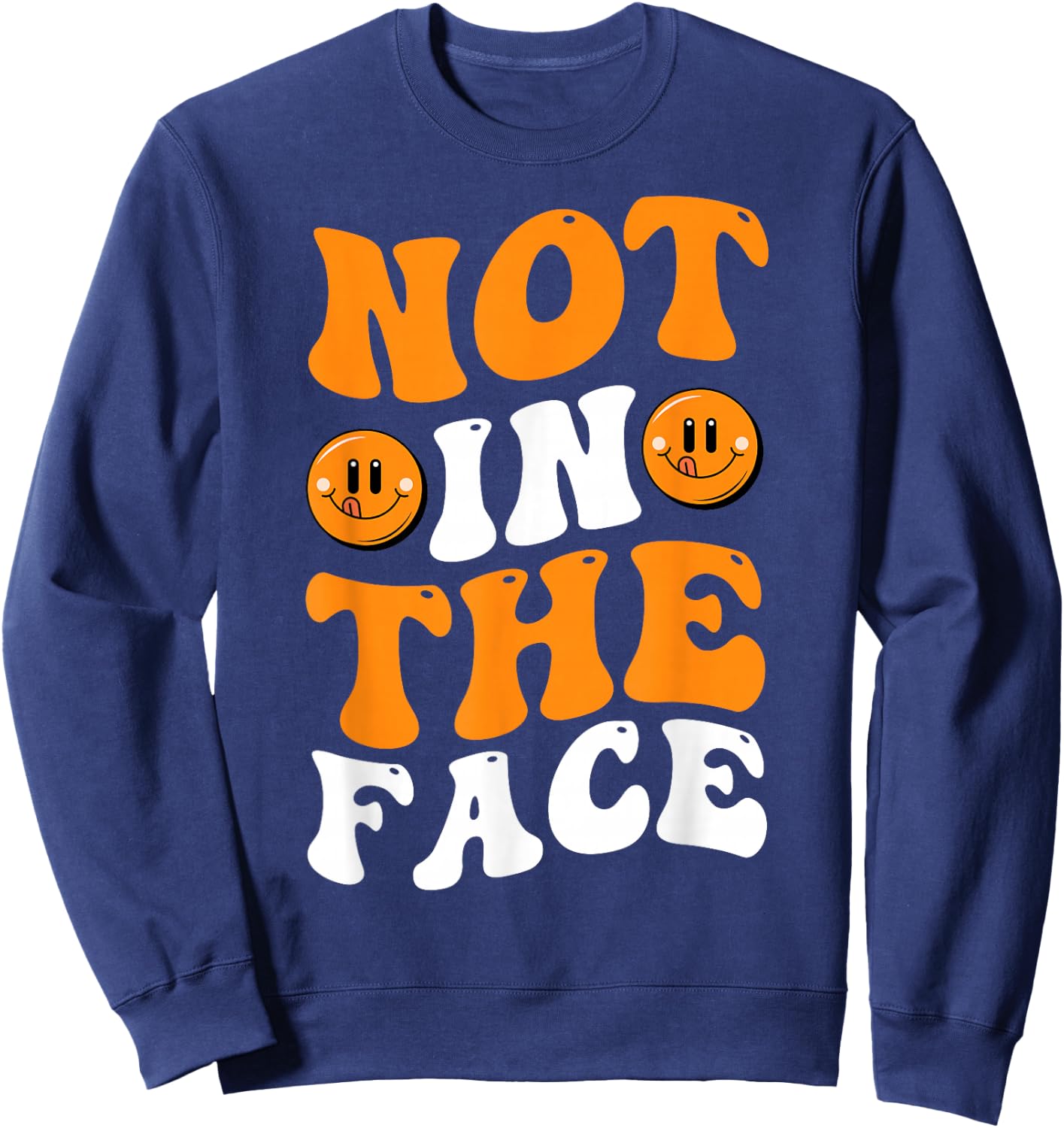 Not in the Face Dodgeball Sweatshirt - Sweatshirt | Navy