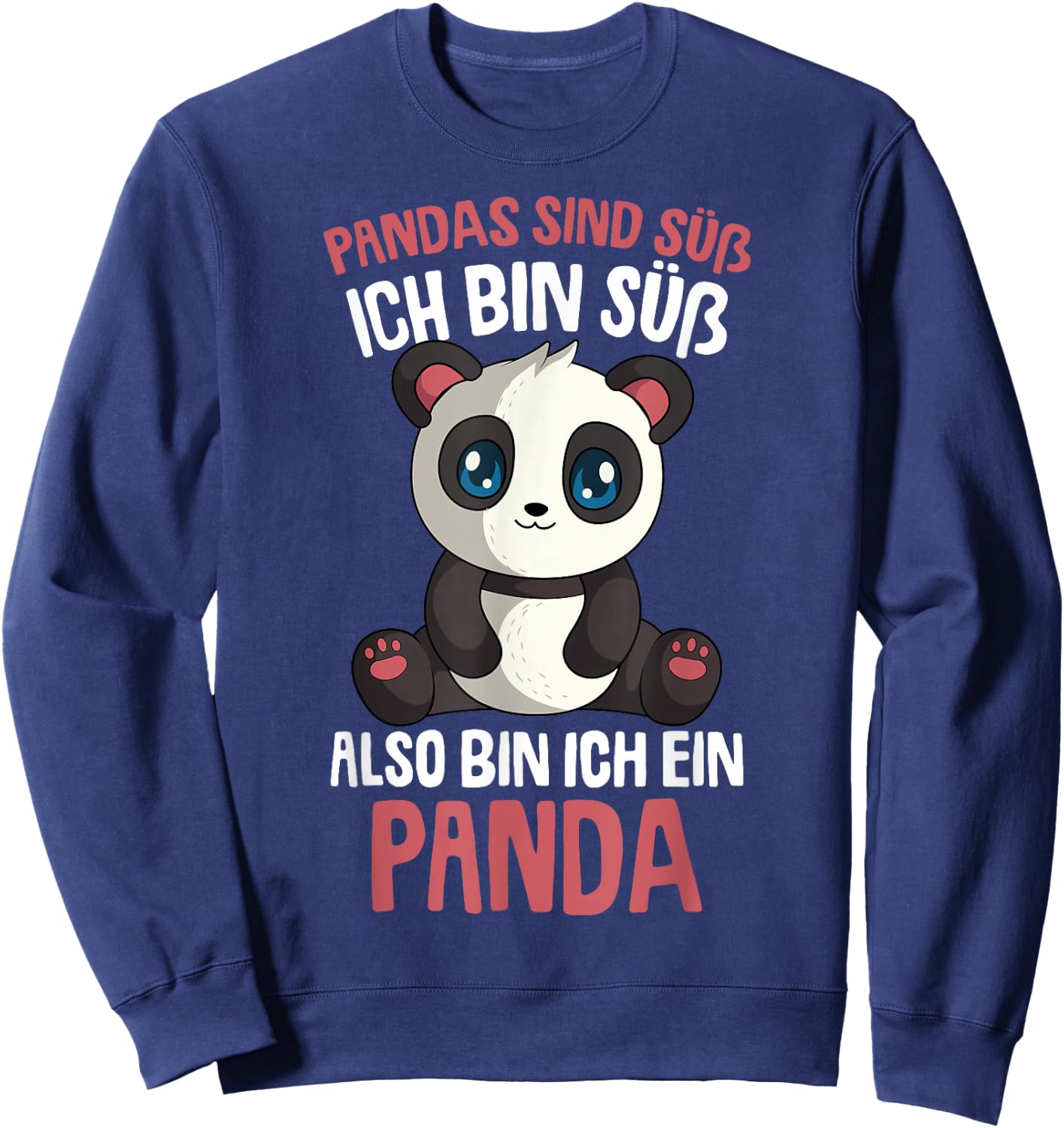 Pandas sind süß Pandabär Kinder Mädchen Sweatshirt - Sweatshirt | Navy