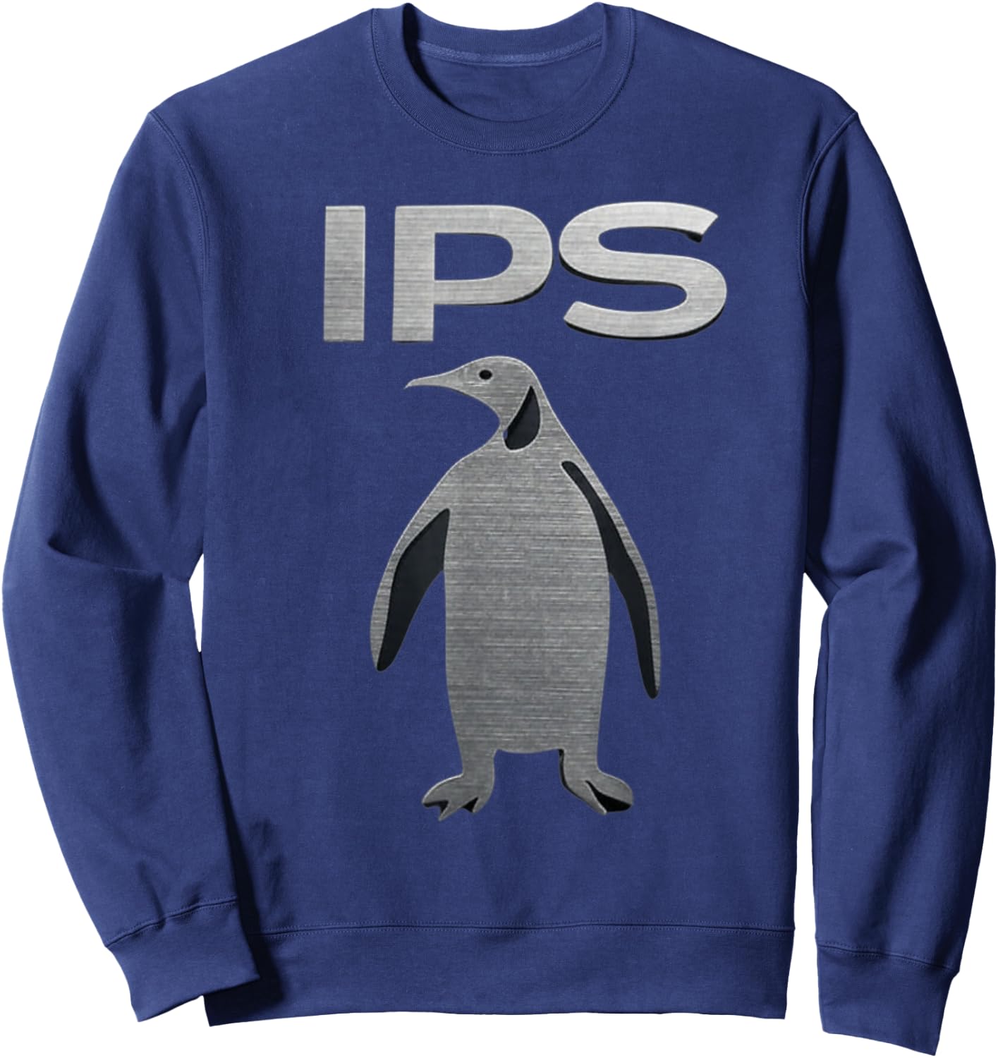 IPS Metal Cutout Design Penguins Infinite Plane Society Sweatshirt - Sweatshirt | Navy