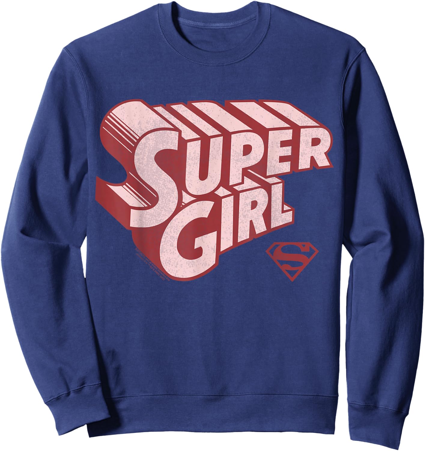 DC Comics Supergirl Retro Logo Sweatshirt - Sweatshirt | Navy