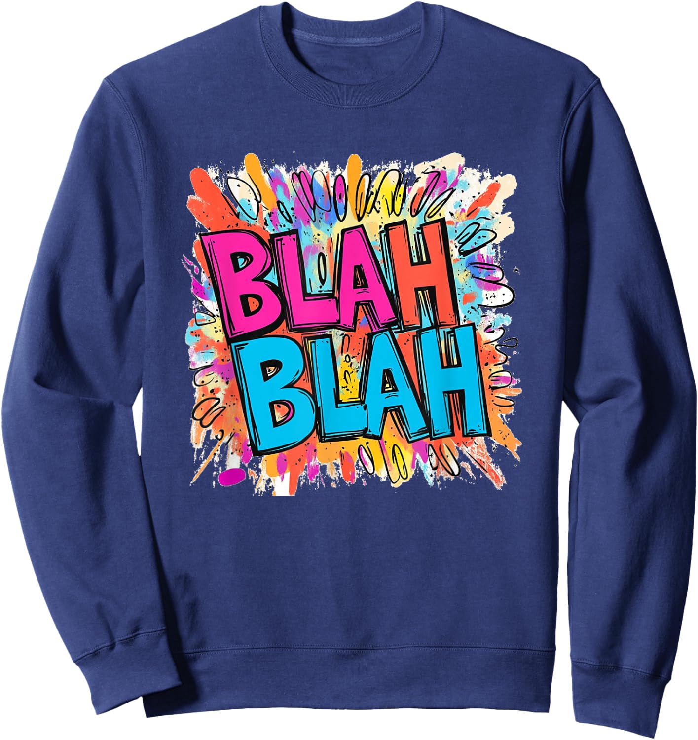 Mehrfarbiges Blah-Kostüm Sweatshirt - Sweatshirt | Navy