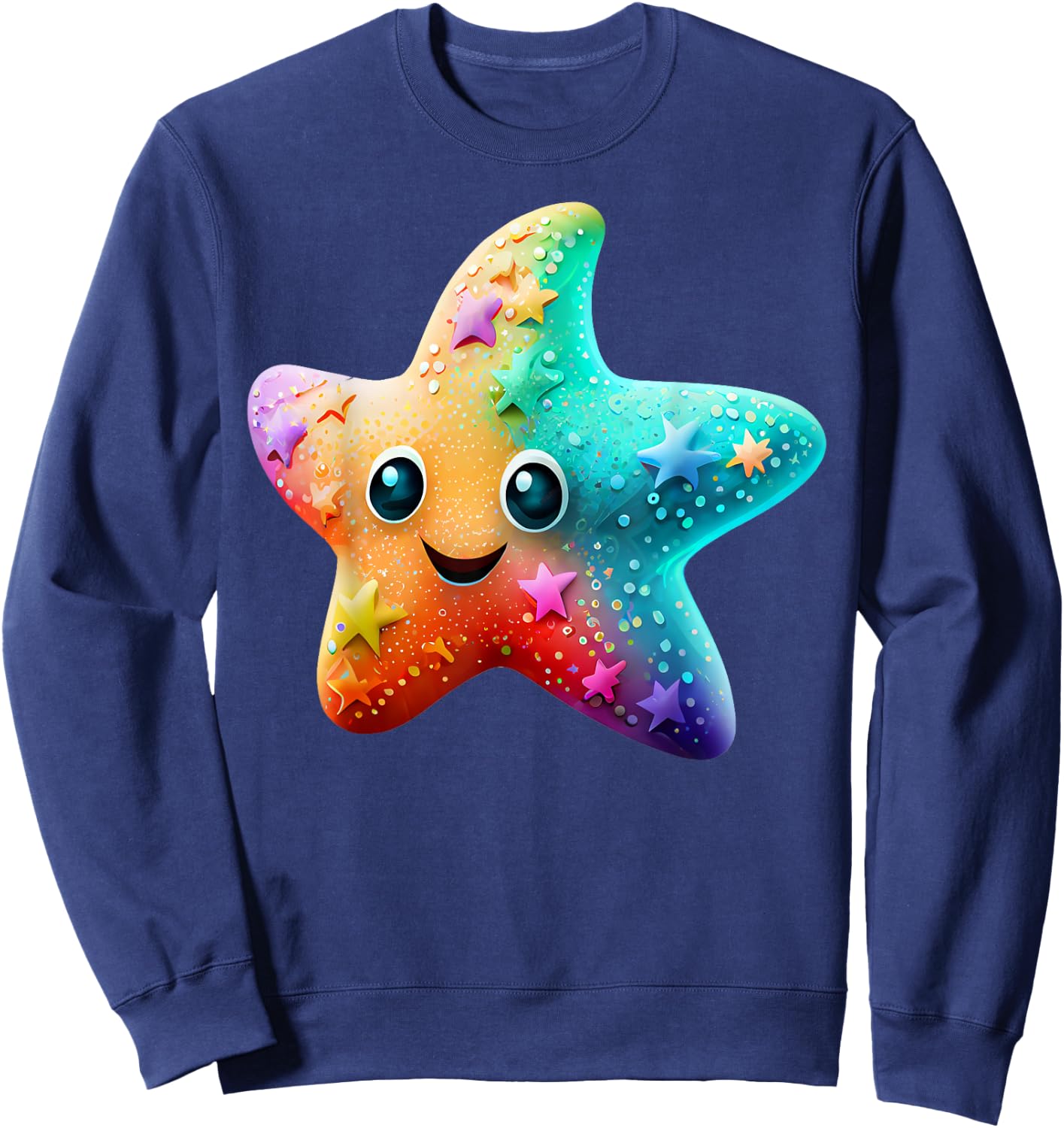Starfish Costume Adult Women Children Starfish Sweatshirt - Sweatshirt | Navy