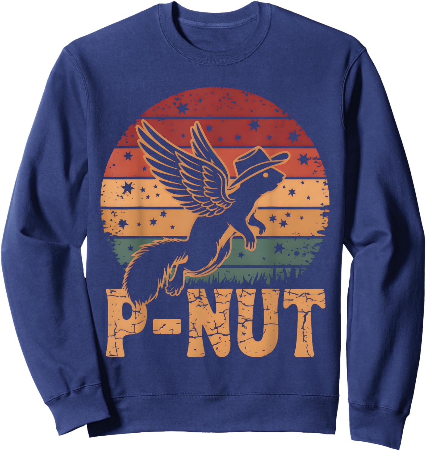 Justice For Peanut P’nut PNut Squirrel Lover Sweatshirt - Sweatshirt | Navy