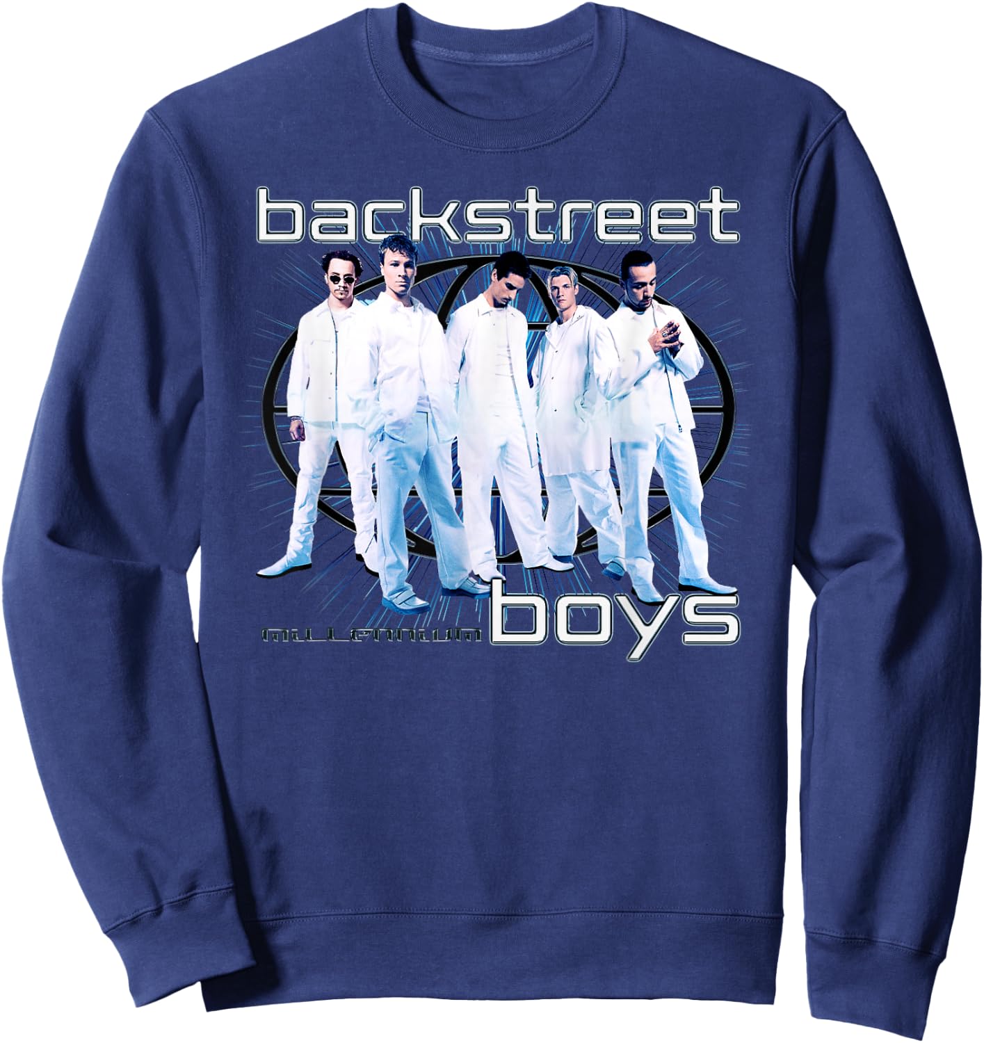 Backstreet Boys Millenium Globe Sweatshirt - Sweatshirt | Navy