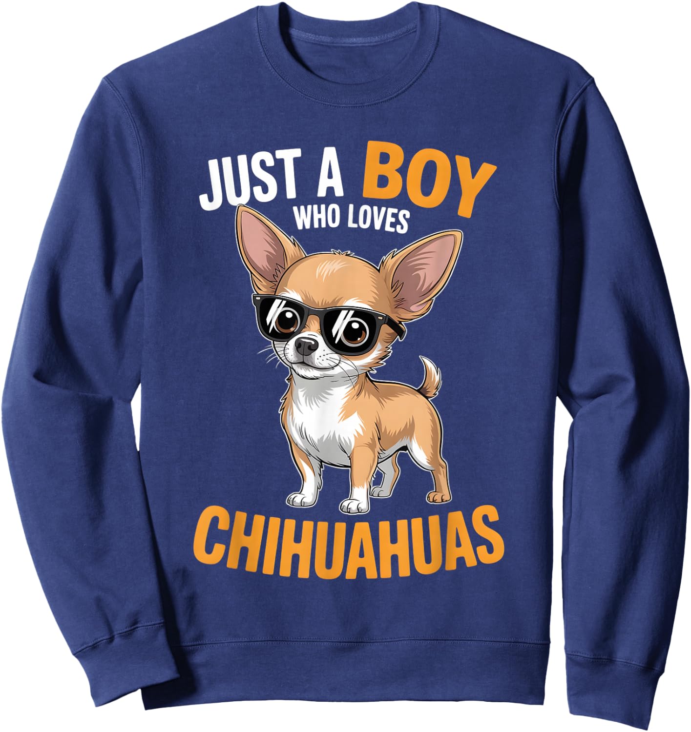 Boys Chihuahua Sweatshirt - Sweatshirt | Navy
