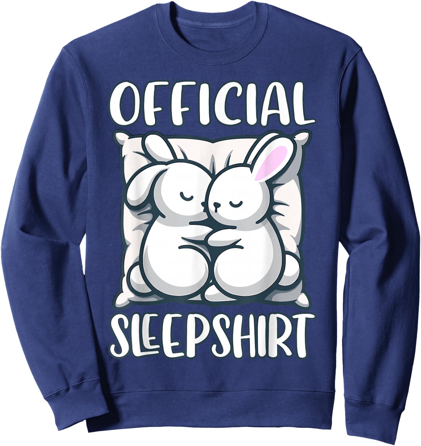 Sleep Rabbit, Official Sleepshirt, Nightshirt & Sleeping Sweatshirt - Sweatshirt | Navy