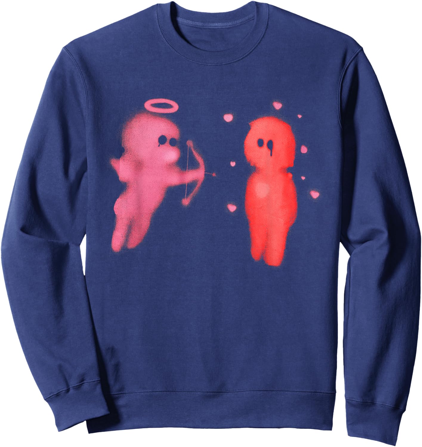 Graphic Cupid’s Love Arrow Men Women Kids Sweatshirt - Sweatshirt | Navy
