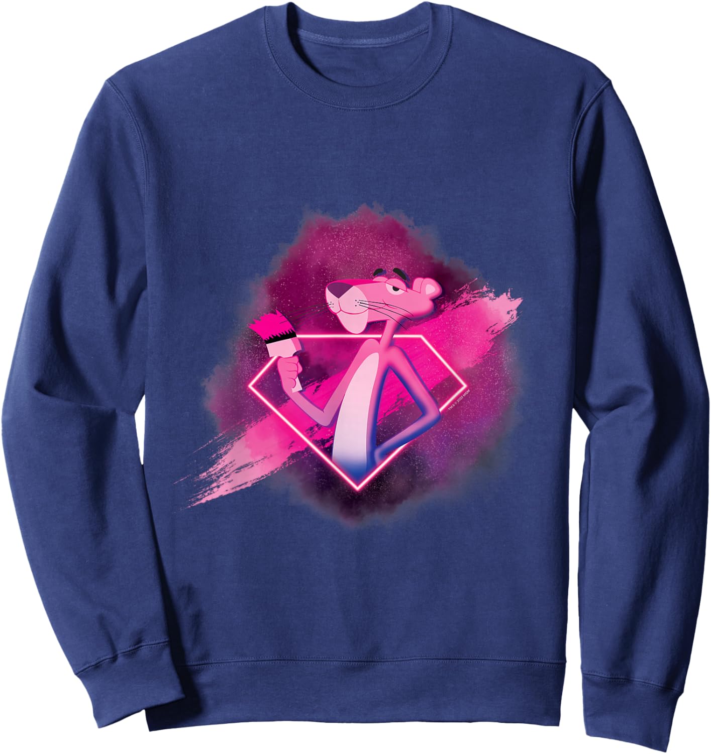 Pink Panther Diamond Paint Brush Sweatshirt - Sweatshirt | Navy