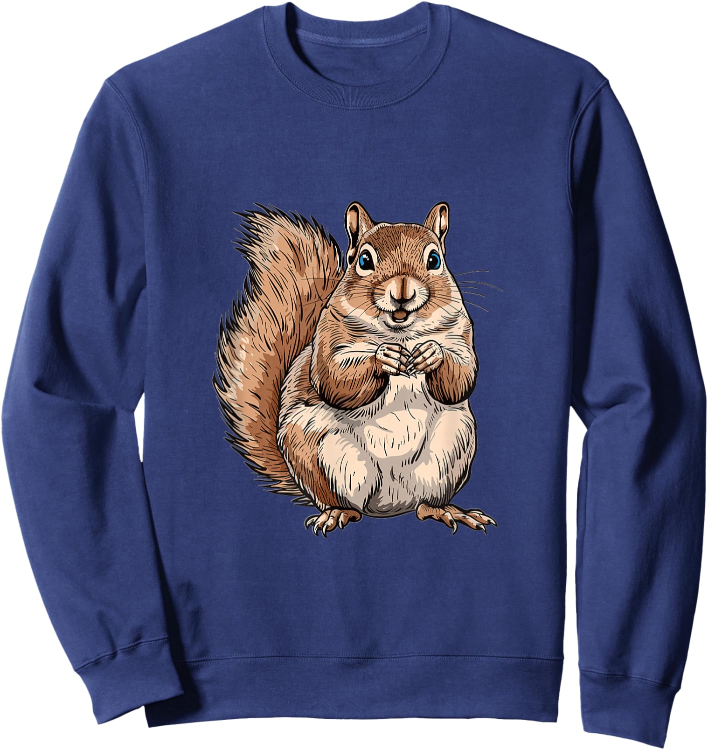 Squirrel Animal Lover Graphic Sweatshirt - Sweatshirt | Navy