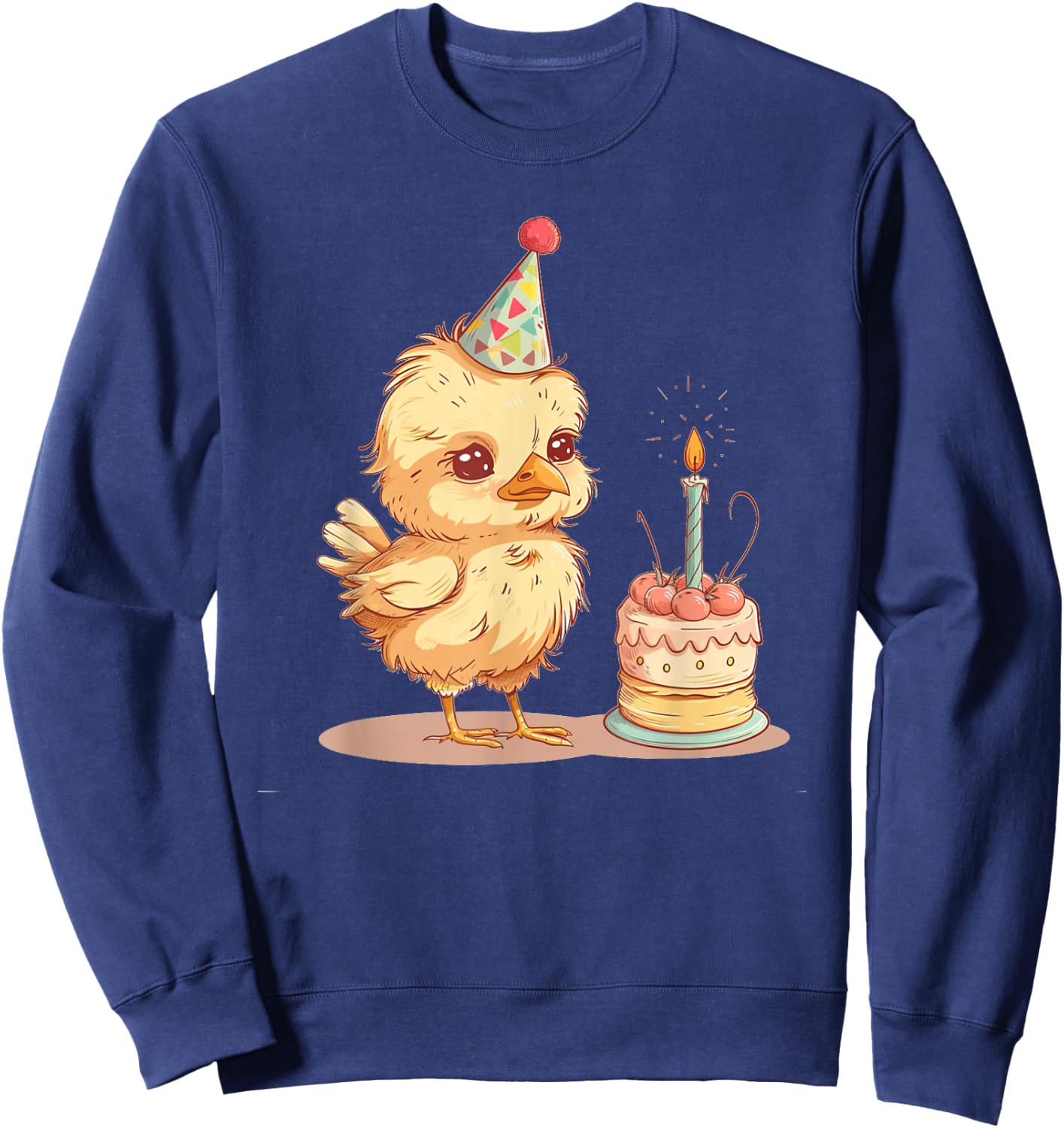 Birthday Party Hat Costume for Boys and Girls Sweatshirt - Sweatshirt | Navy
